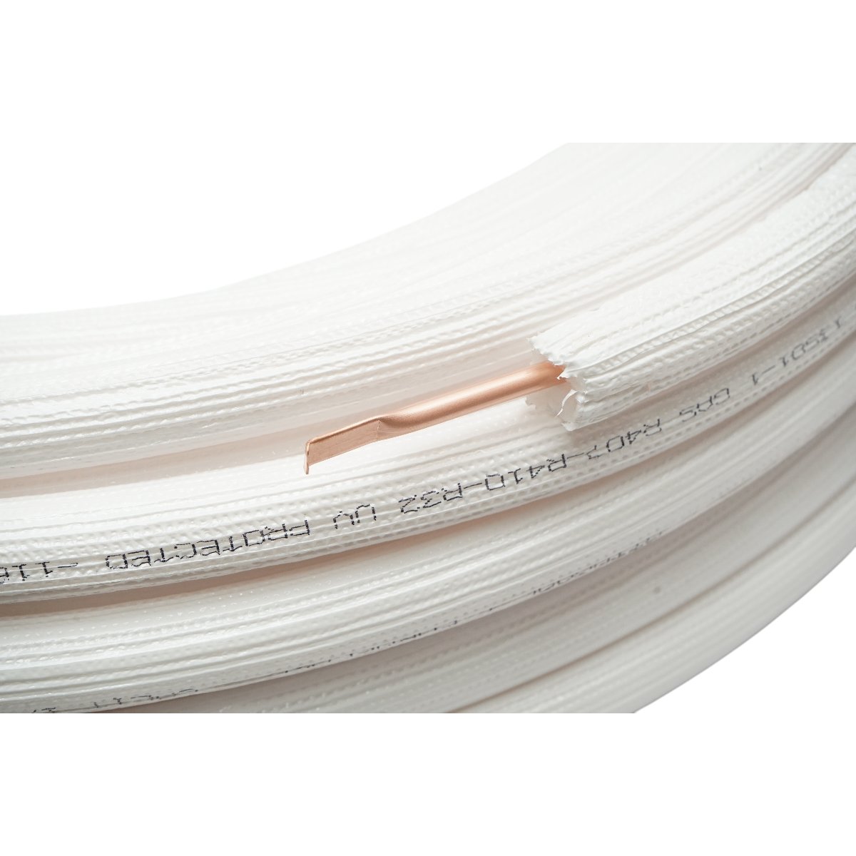 Teava cupru izolata 1/4 (6.35mm), grosime perete 0.70mm, izolatie 6mm pentru instalatii aer conditionat 50m/rola